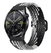 samsung galaxy watch 3 45mm nylon strap closeup
