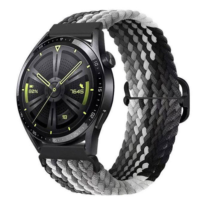 samsung galaxy watch 3 45mm nylon strap closeup
