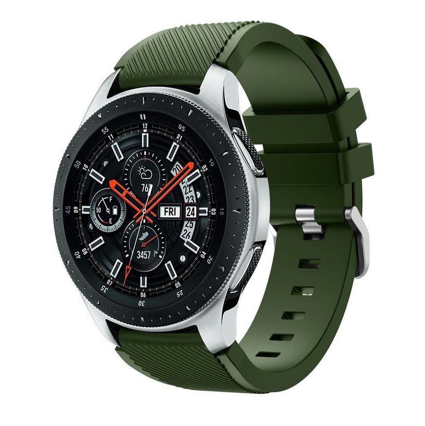 army green silicone strap for garmin vivoactive 4
