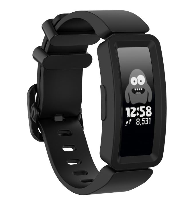 black classic fitbit ace 2 strap for kids
