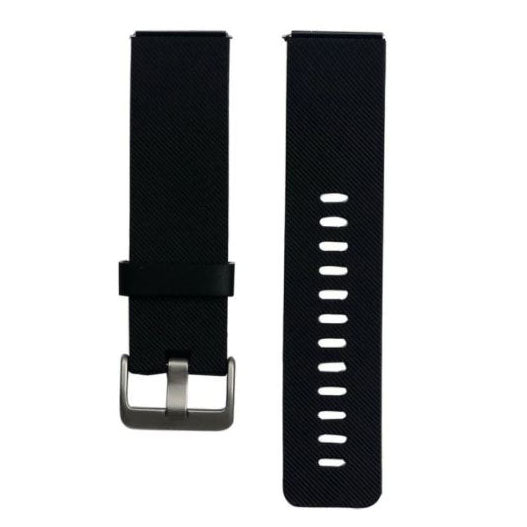 black fitbit blaze band textured silicone
