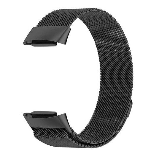 black stainless steel strap for fitbit charge 5
