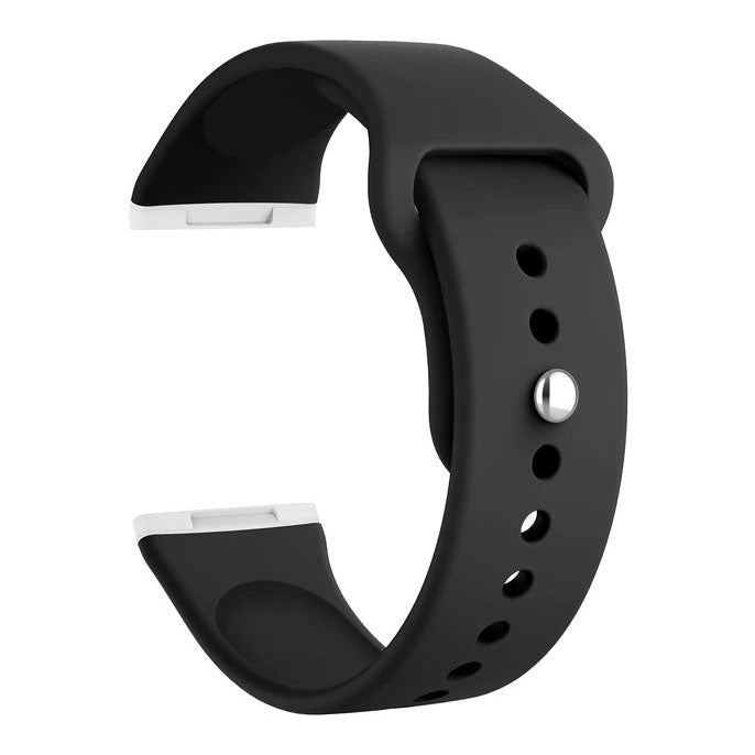 black fitbit versa 3 band pin and tuck clasp
