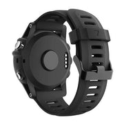 black silicone strap for garmin fenix 6x durable design
