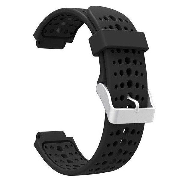 black ventilated strap for garmin forerunner 230 buckle

