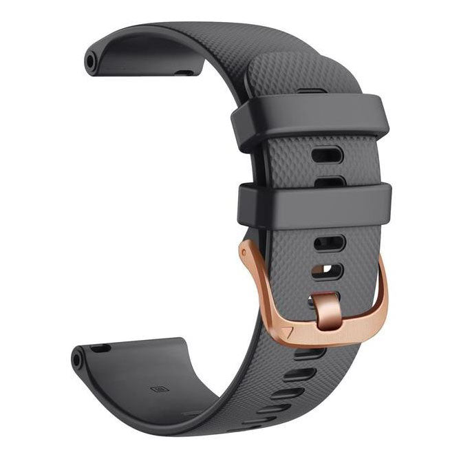 black textured strap for garmin forerunner 245 music
