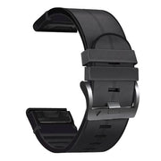 black garmin foreunner 935 strap chrome buckle
