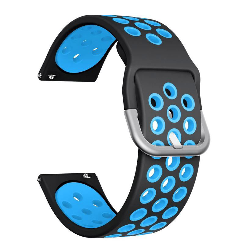 black blue Elegant Fitbit Versa Lite two-tone strap

