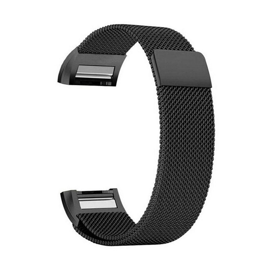magnetic clasp fitbit charge 2 strap black