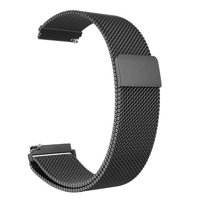 milanese mesh fitbit versa 3 strap black