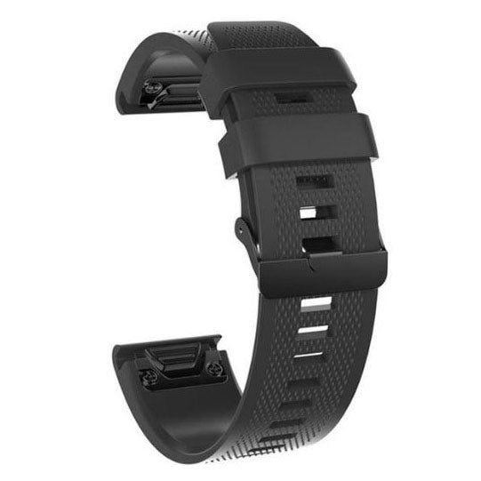 black textured silicone strap for garmin instinct 2s
