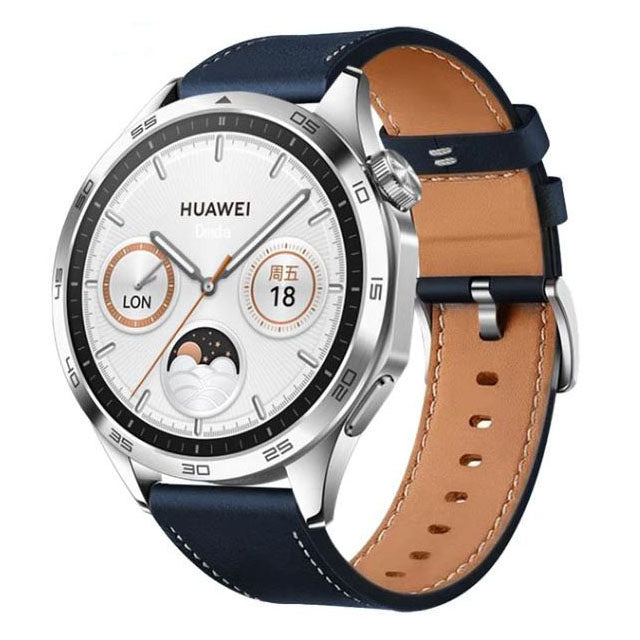Blue premium-pu-leather-samsung-galaxy-watch-strap