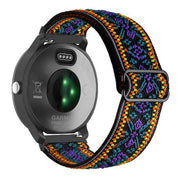 garmin forerunner 245 nylon strap closeup bohemian blue
