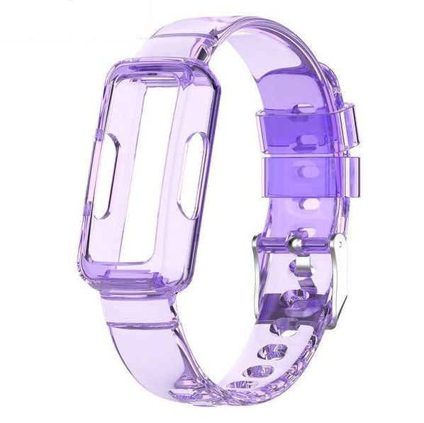 clear purple elegant fitbit Ace 3 transparent strap


