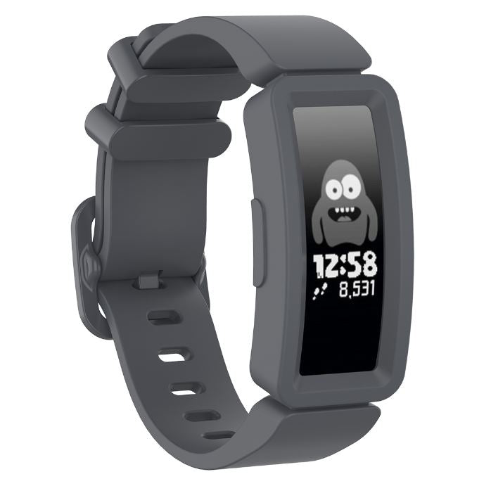 protective fitbit ace 2 strap silicone dark grey
