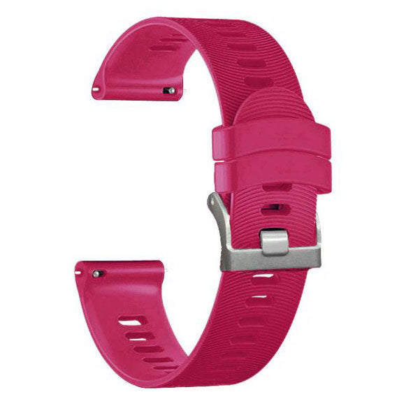 dark purple grooved silicone strap for garmin vivoactive 5
