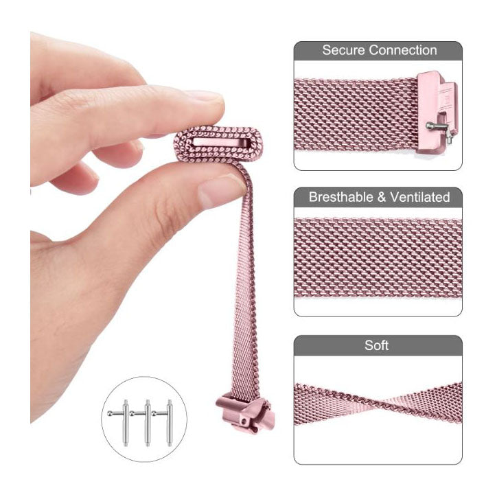 fitbit ace 3 stainless steel mesh strap
