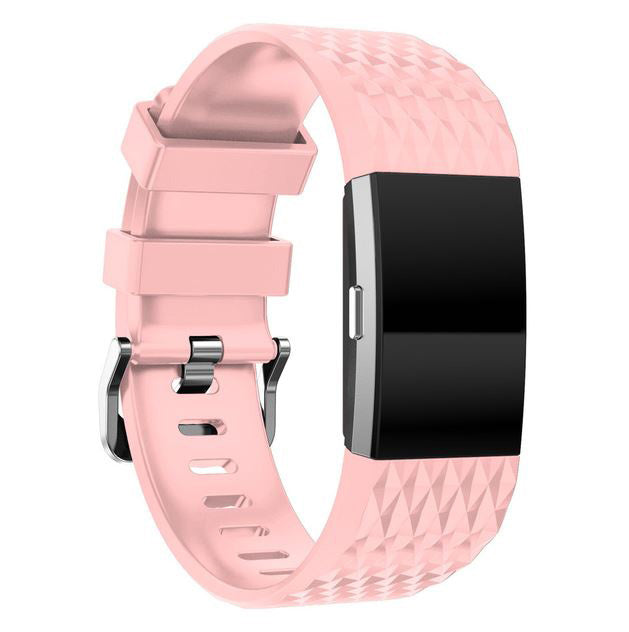 premium silicone fitbit charge 2 pink strap