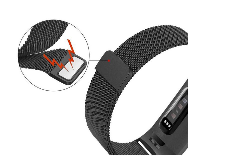 durable steel strap for fitbit charge 3
