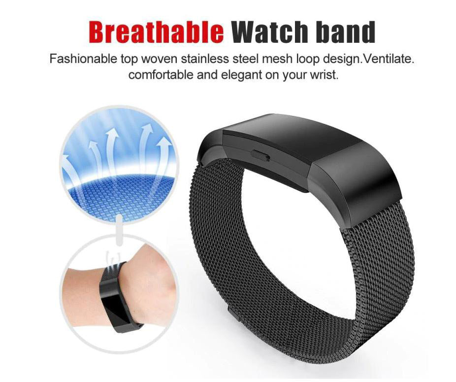 modern fitbit charge 4 steel wristband

