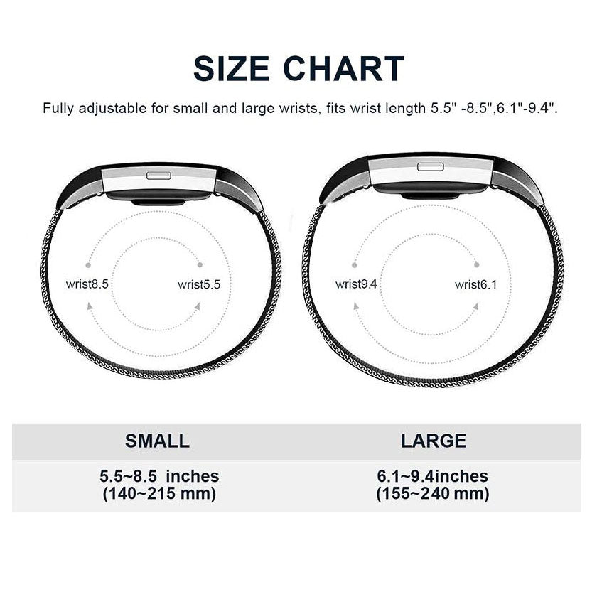 premium steel strap fitbit charge 4
