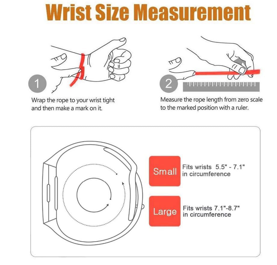 pin and tuck fitbit charge 4 strap size chart
