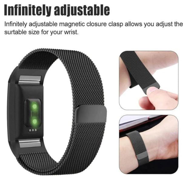 milanese mesh fitbit charge 5 replacement band
