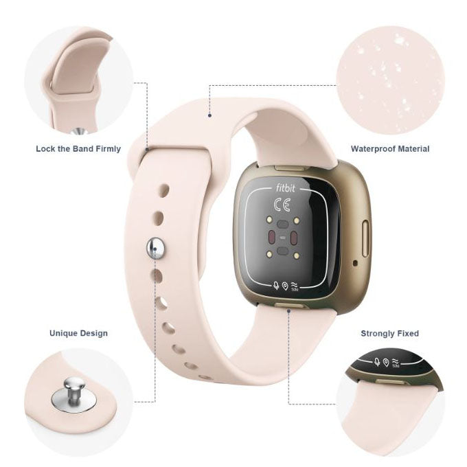 strap for Fitbit Sense 2 with chrome pin
