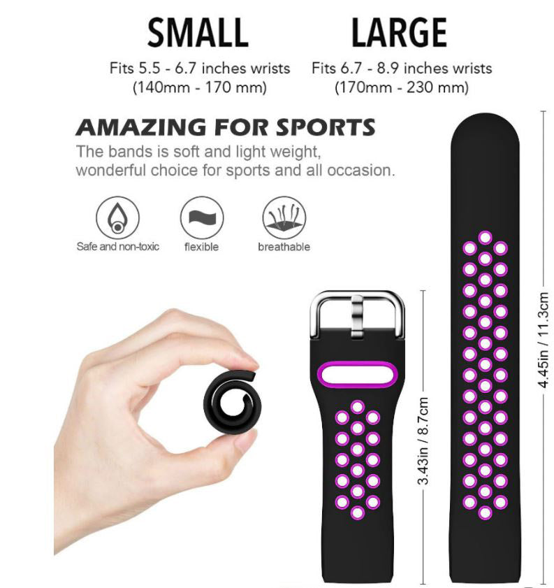 Stylish Fitbit Versa Lite silicone band

