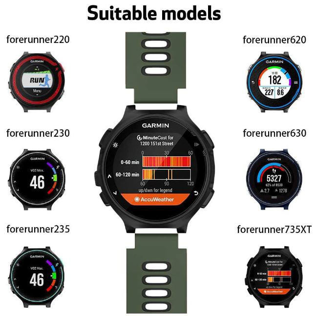 bi colour silicone band garmin forerunner 220
