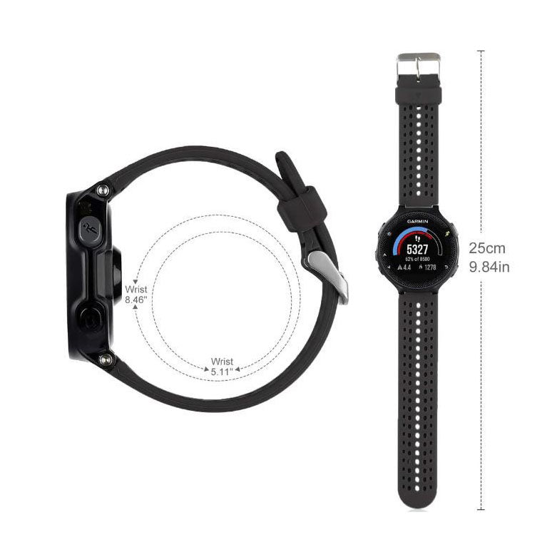 garmin forerunner 230 strap breathable holes

