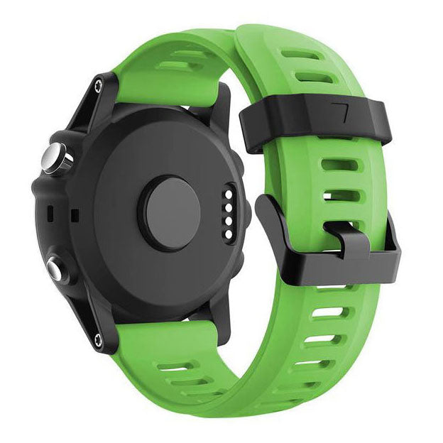 green premium silicone strap for garmin fenix 6x
