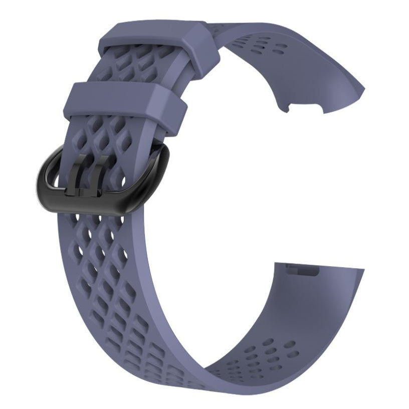 luxury silicone strap fitbit charge 4 grey
