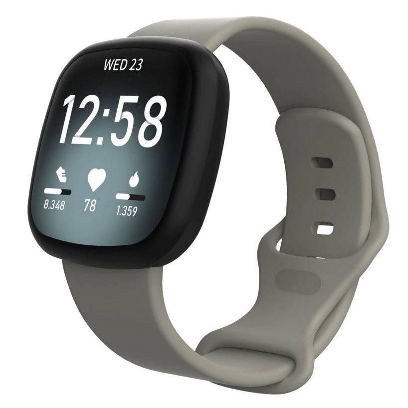 grey fitbit sense 2 strap silicone band
