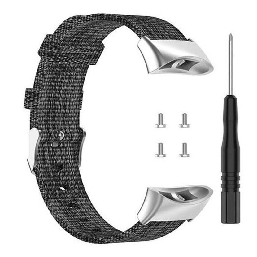 grey nylon strap for garmin forerunner 45 watch
