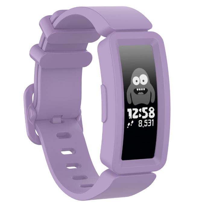 light purple fitbit ace 2 strap with cover
