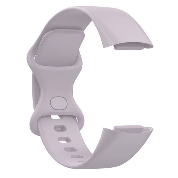 luxury silicone strap for charge 5 light purple
