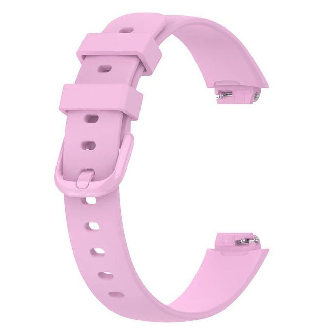 lilac purple silicone Fitbit Inspire 3 band closeup


