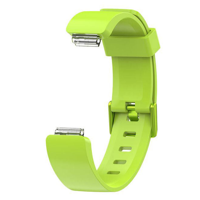 Lime green elegant silicone fitbit inspire strap display
