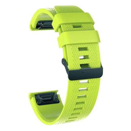 lime green secure fit garmin fenix 6x strap
