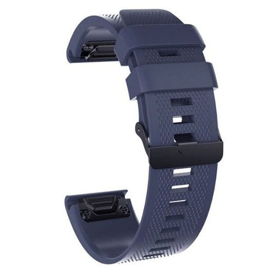 midnight blue silicone strap for garmin instinct 2s watch
