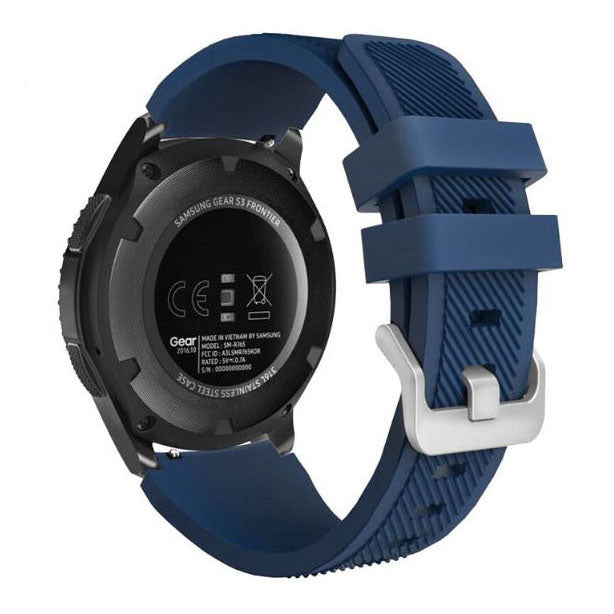 midnight blue premium silicone samsung galaxy watch 46mm band

