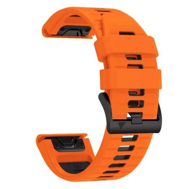 orange black garmin foreunner 935 silicone strap display
