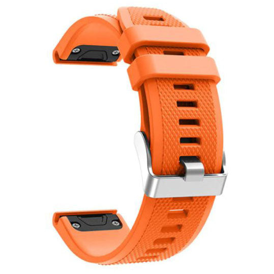 orange premium silicone garmin approach s60 strap
