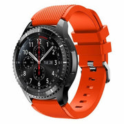 orange strap for garmin forerunner 265 chrome buckle
