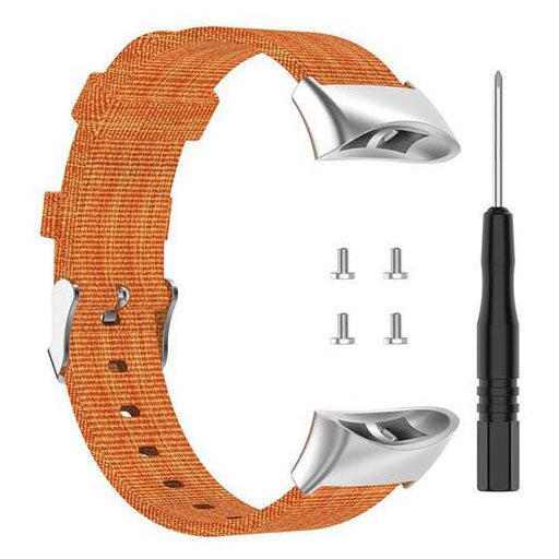 orange durable garmin swim 2 nylon strap
