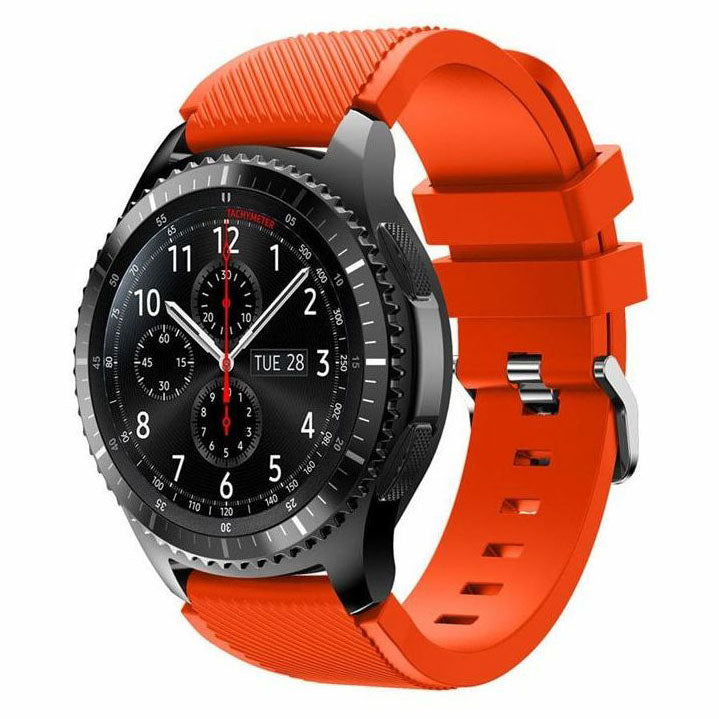 orange sleek modern samsung galaxy watch 46mm band

