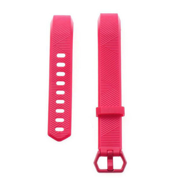 sleek silicone fitbit alta strap option pink
