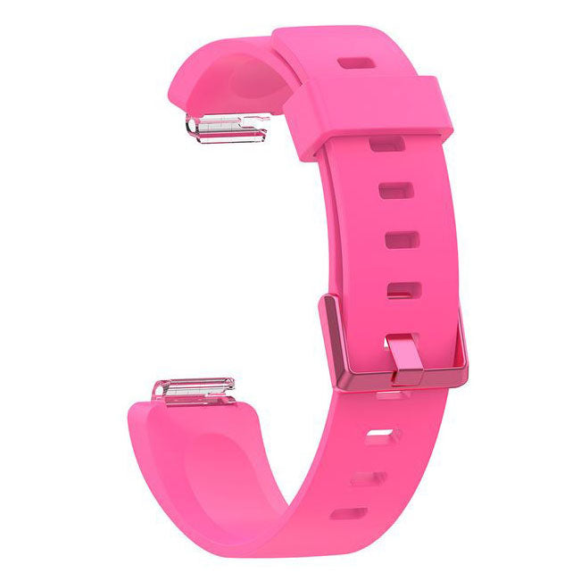 Pink comfortable silicone fitbit inspire strap view
