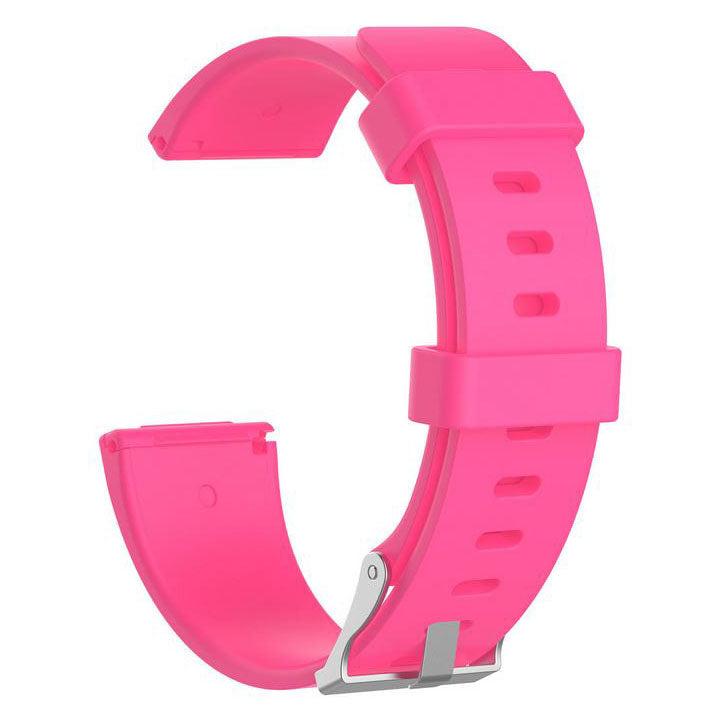elegant fitbit versa band closeup pink

